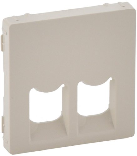 Лицевая панель Legrand Valena Life для 2-м. розетки RJ11/RJ45 слоновая кость картинка